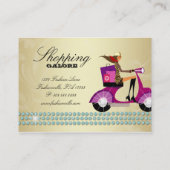 Mode Personal Shopper Jewelry Blue Gold Visitekaartje (Achterkant)