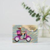 Mode Personal Shopper Jewelry Gold Blauwgroen Glit Visitekaartje (Staand voorkant)