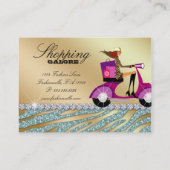 Mode Personal Shopper Jewelry Gold Blauwgroen Glit Visitekaartje (Achterkant)