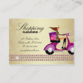 Mode Personal Shopper Jewelry Pink Gold Visitekaartje (Achterkant)