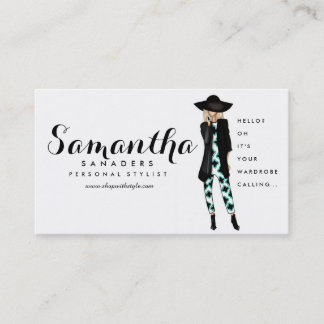 Mode / Persoonlijke uitbreidingskaart voor schoolm Visitekaartje