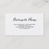 Mode / Persoonlijke uitbreidingskaart voor schoolm Visitekaartje (Achterkant)