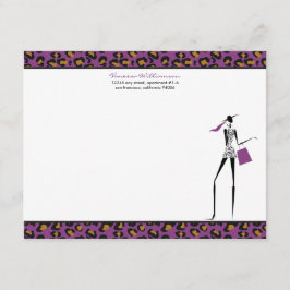 Mode Pictogram Aangepaste platte notitiekaarten (p Notitiekaartje