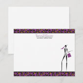 Mode Pictogram Aangepaste platte notitiekaarten (p Notitiekaartje (Voorkant / Achterkant)