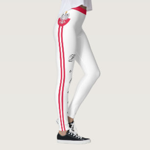 Mode Polen en Poolse vlaggen, sport- en reisfans Leggings