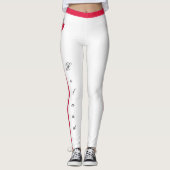 Mode Polen en Poolse vlaggen, sport- en reisfans Leggings (Voorkant)
