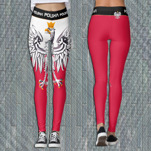 Mode Polen patriottisch, Poolse vlag, Eagle Leggings