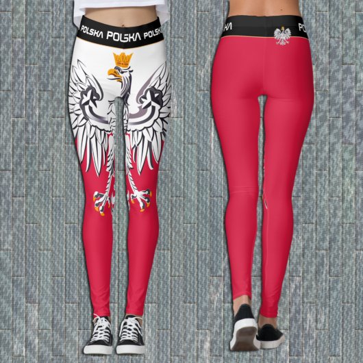 Mode Polen patriottisch, Poolse vlag, Eagle Leggings