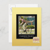 Mode politie briefkaart (Voorkant / Achterkant)