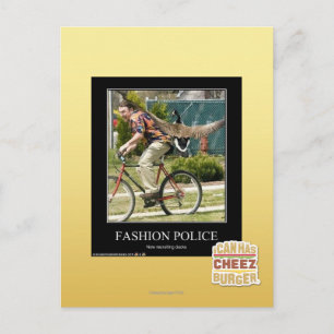 Mode politie briefkaart