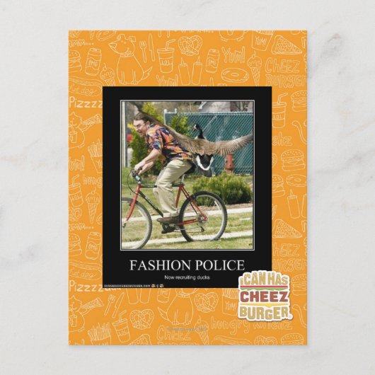 Mode politie briefkaart (Voorkant)