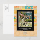 Mode politie briefkaart (Voorkant / Achterkant)