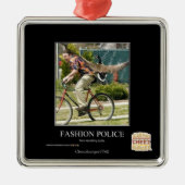 Mode politie metalen ornament (Voorkant)