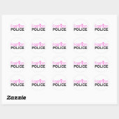 Mode politie ronde sticker (Vel)