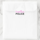 Mode politie ronde sticker (Tas)