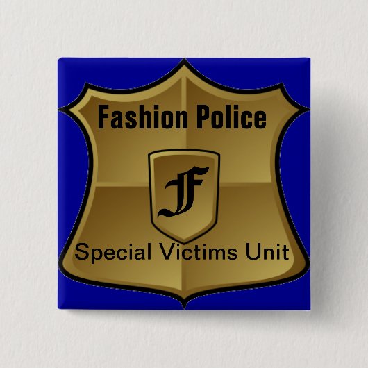 Mode politie: Speciale eenheid slachtoffers Vierkante Button 5,1 Cm (Voorkant)
