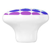 Mode Pop MCM-keramische knobbogen op witte cirkels Keramische Knop (Zijkant)