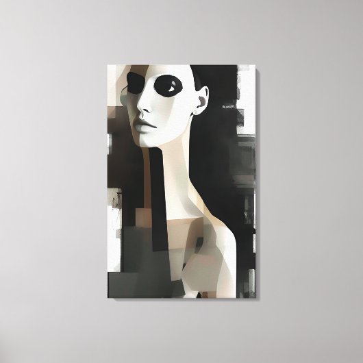 Mode portret canvas afdruk (Voorkant)