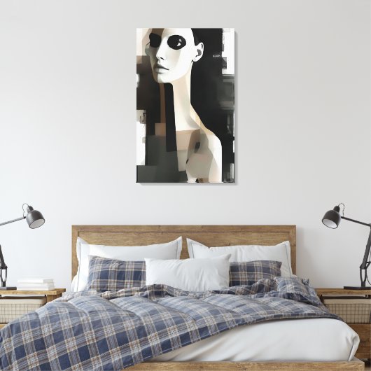 Mode portret canvas afdruk (Insitu (Slaapkamer))