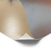 Mode portret van vrouwenkunst foto afdruk (Hoek)