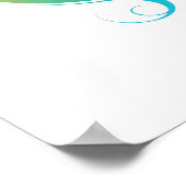 Mode portret van vrouwenkunst poster (Hoek)