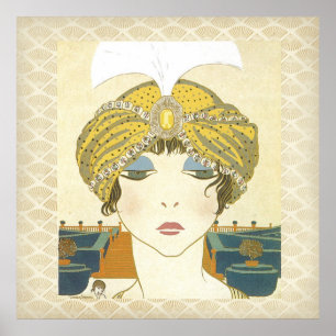 Mode Poster geturbine Poiret 1900s