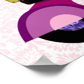 Mode Poster scooter Woman Pink Diamonds (Hoek)