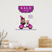 Mode Poster Verkoop - Handtas Jewelry Paars (Keuken)