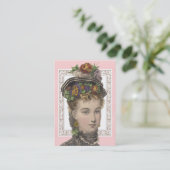  Mode prachtige Victoriaans dame Visitekaartje (Staand voorkant)