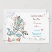 Mode prinses Royal verjaardagsuitnodiging Feestdagenkaart (Voorkant)