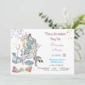 Mode prinses Royal verjaardagsuitnodiging Feestdagenkaart (Staand voorkant)