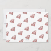 Mode prinses Royal verjaardagsuitnodiging Feestdagenkaart (Achterkant)