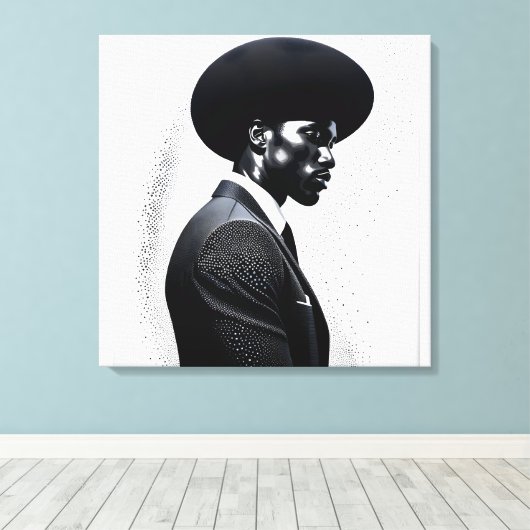 Mode profiel canvas afdruk (Insitu (Houten vloer))