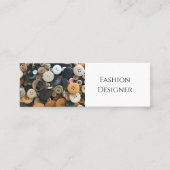 Mode QR code Naaien Eenvoudige Buttonnen Professio Mini Visitekaartje (Voorkant)