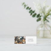 Mode QR code Naaien Eenvoudige Buttonnen Professio Mini Visitekaartje (Staand voorkant)