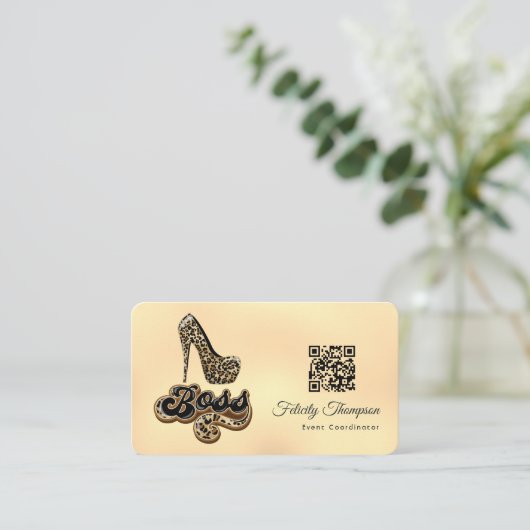 Mode QR-code Visitekaartje (Staand voorkant)