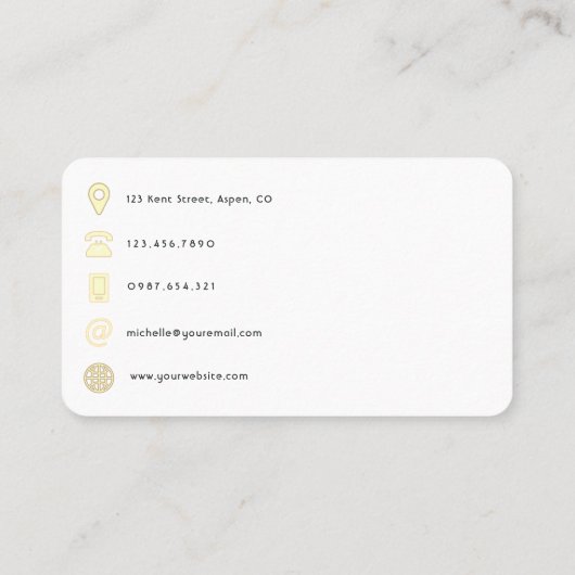 Mode QR-code Visitekaartje (Achterkant)