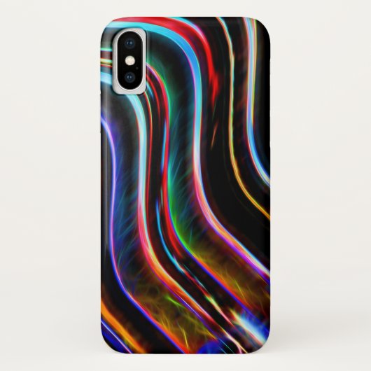 Mode Radiance Sideways Kleurlijnen Case-Mate iPhone Case (Achterkant)