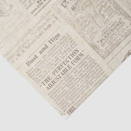  Mode Reclame — Newsprint Tissuepapier (Detail)