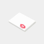 Mode Red Lipstick Lips Kiss Kissy Lipgloss Love Post-it® Notes (Schuin)