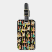 Mode  retro bagagelabel (Voorkant verticaal)