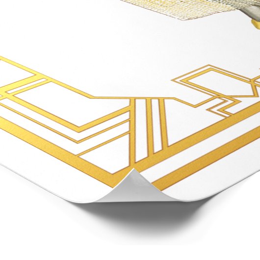  Mode Roaring 20s Flapper Evening Gown Poster (Hoek)