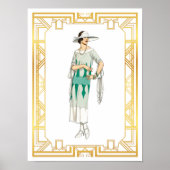 Mode Roaring 20s Gatsby Era Dress Poster (Voorkant)