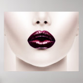 Mode rode lips afdrukken poster (Voorkant)