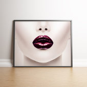 Mode rode lips afdrukken poster