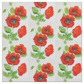 Mode rode papaver stof (Close Up)
