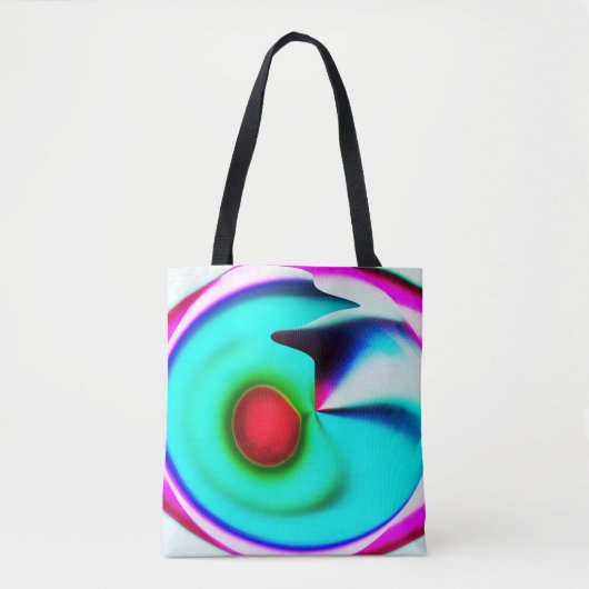 Mode rode vlekken tote bag (Voorkant)