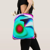 Mode rode vlekken tote bag (Dichtbij)