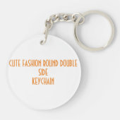 mode rond dubbele sleutelhanger (Achterkant)