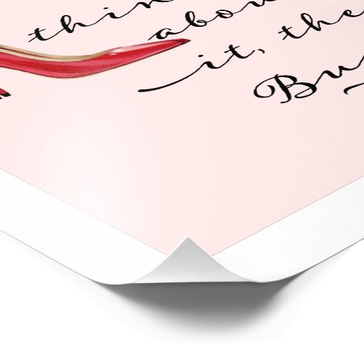 Mode Rood rozen Rood — pompschoen met hoge hoogte Foto Afdruk (Hoek)